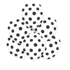 GENERICO - Globos Latex Color Blanco Diseño Puntos