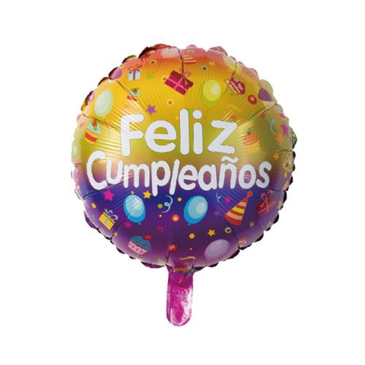 GENERICO - Globos Latex DIbujo Feliz Cumpleaños 45X54 Cm Colores
