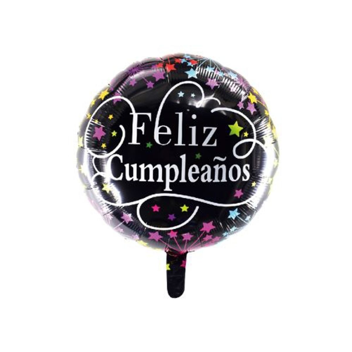 GENERICO - Globos Latex DIbujo Feliz Cumpleaños 45X54 Cm Negro