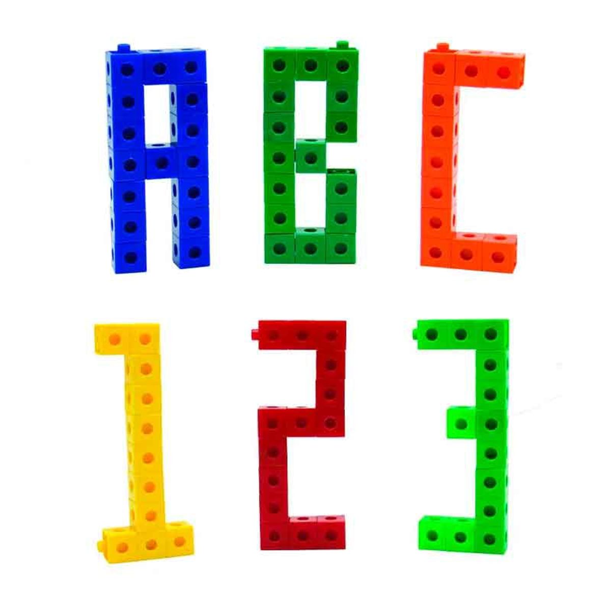 GENERICO - 100 Cubos Conectores Unifix Metodo Singapur