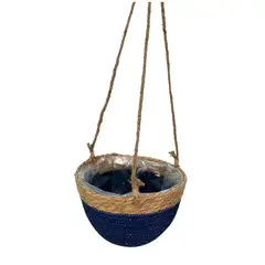 OEM - Maceta Colgante Macetero Colgante De Mimbre Tejido Cesta