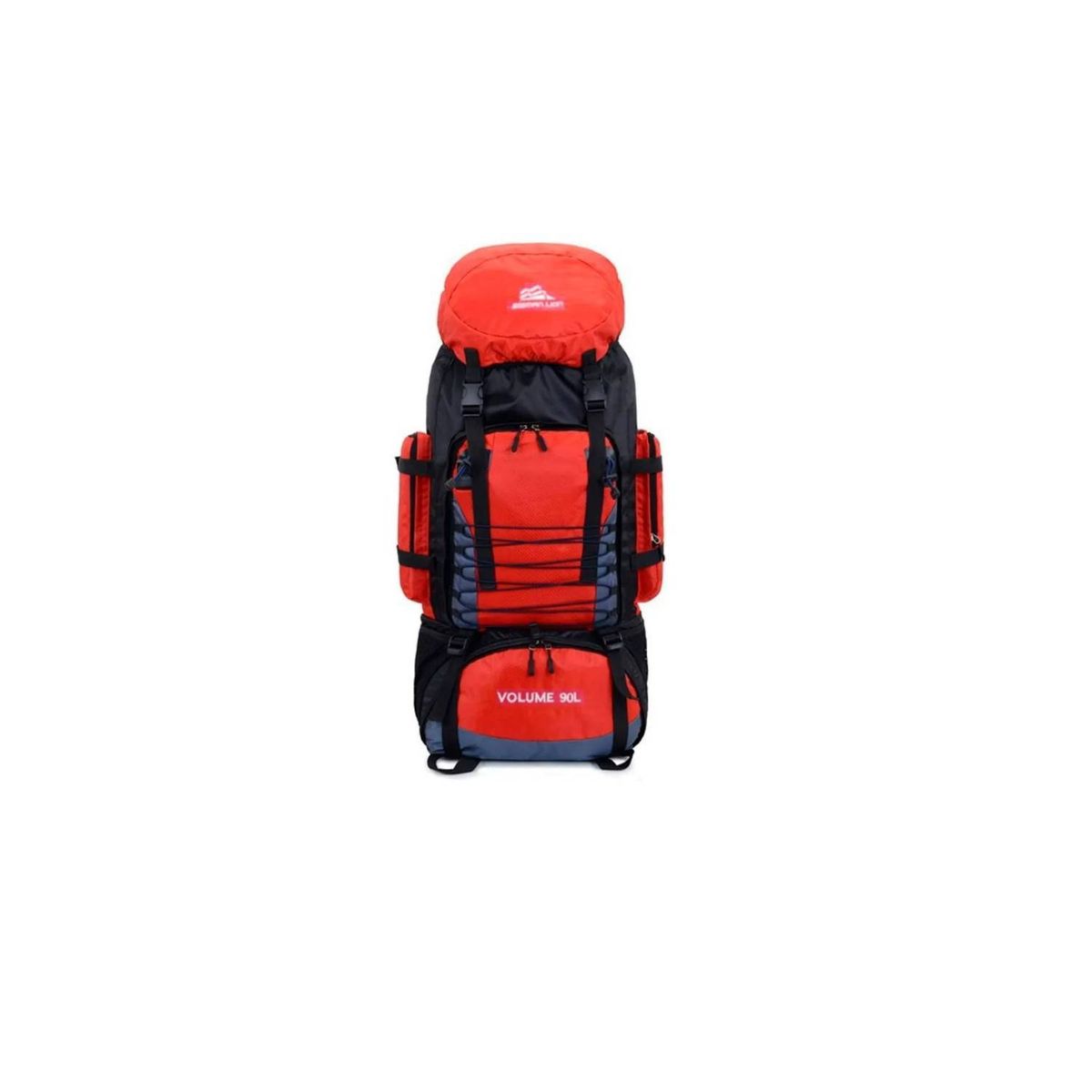 GENERICO - Mochila Impermeable De 90 Litros Camping Trekking ROJO