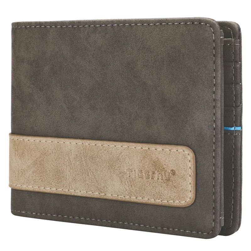 TIGERNU - Billetera Tigernu Proteccion RFID T-S8010 GrisBeige