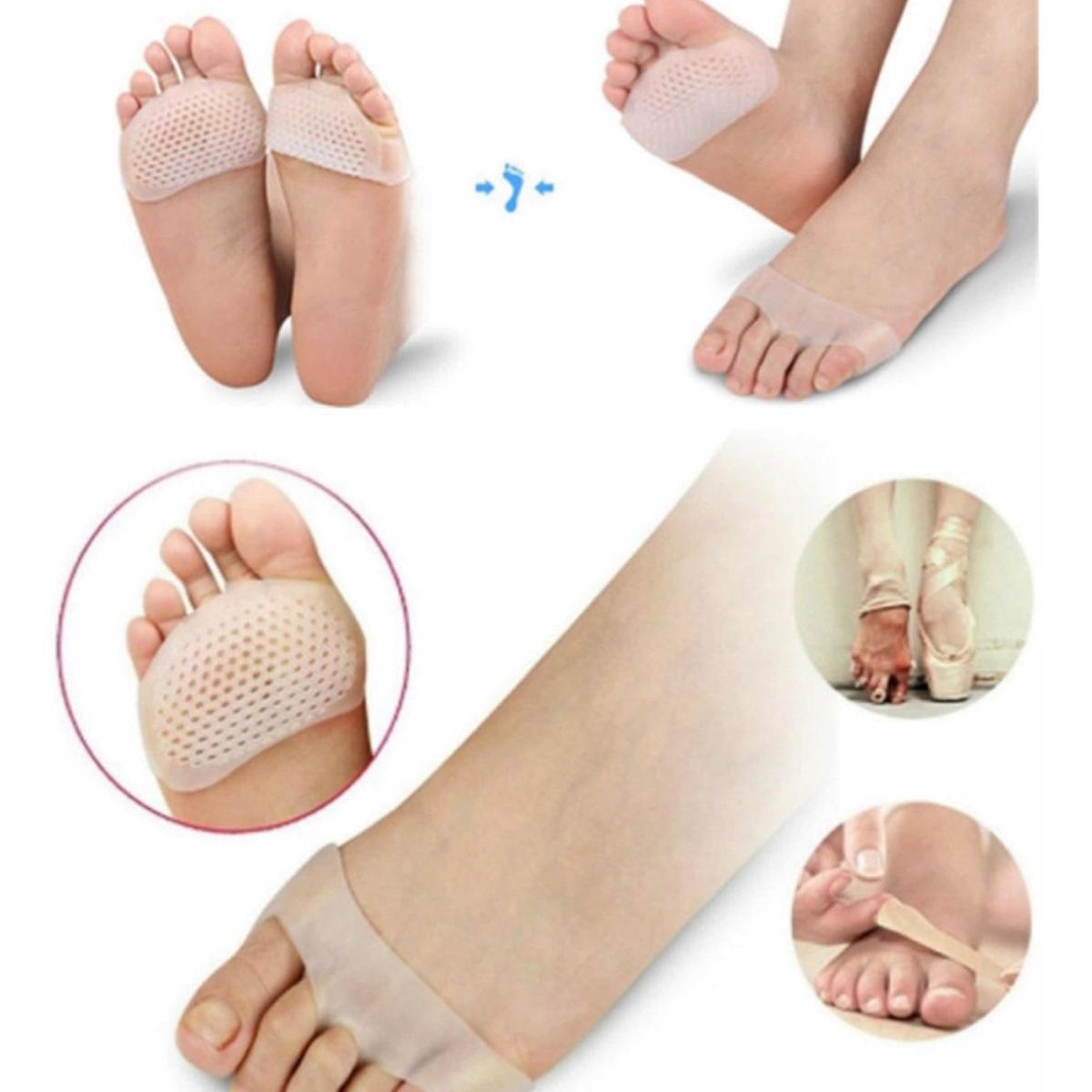 GENERICO - Almohadillas De Silicona Protector Ajustador Plantilla Pies