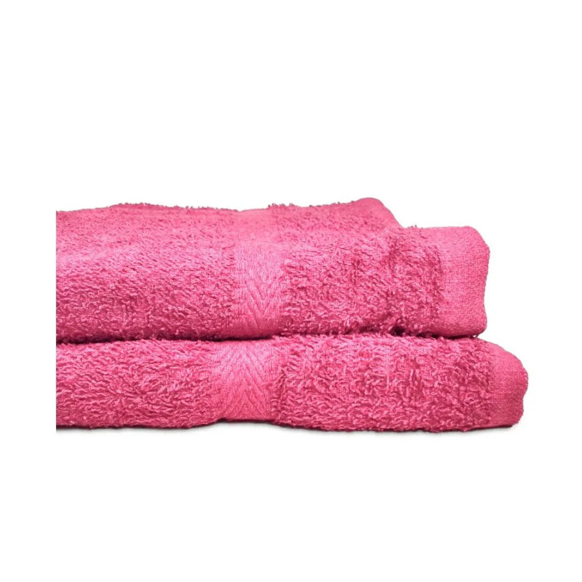 GENERICO - Set Juego De Toallas Doral Lisas de Algodón rosada
