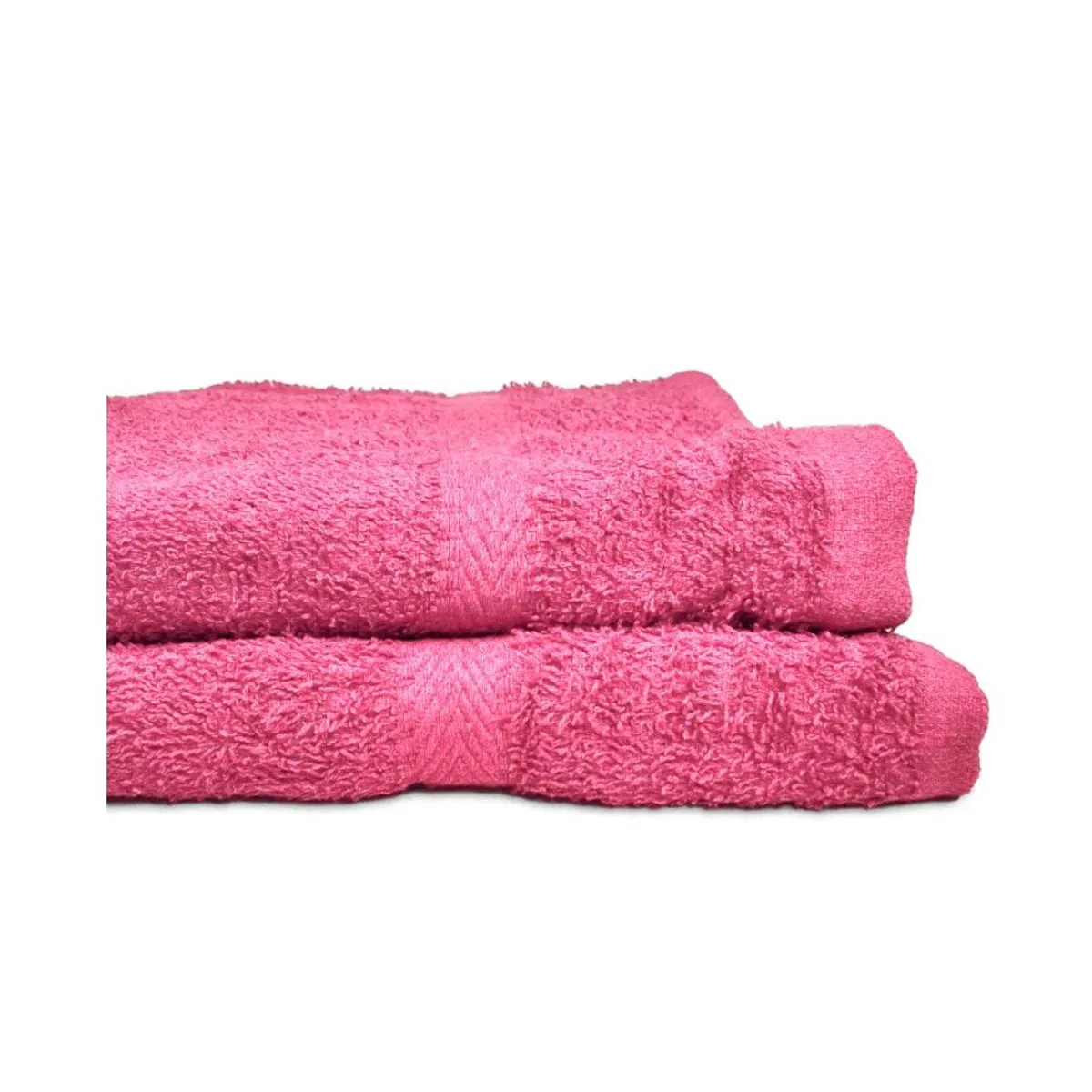 GENERICO - Set Juego De Toallas Doral Lisas de Algodón rosada