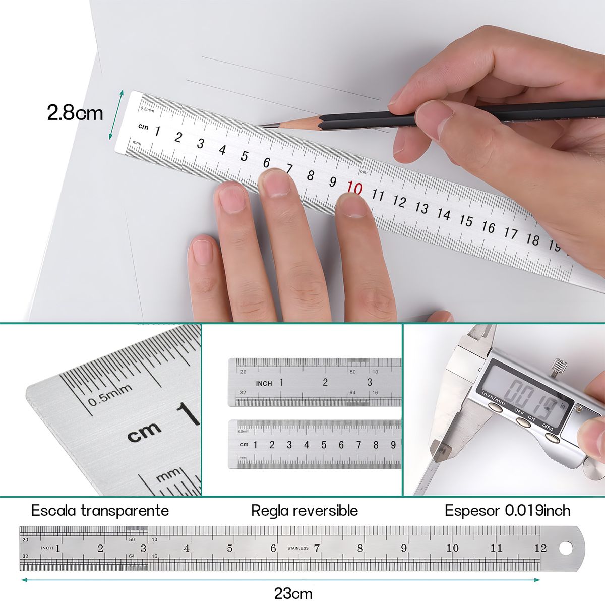 AIZO - Base Tabla Tapete Para Corte 24x17 A5doble Vista Con Ángulos