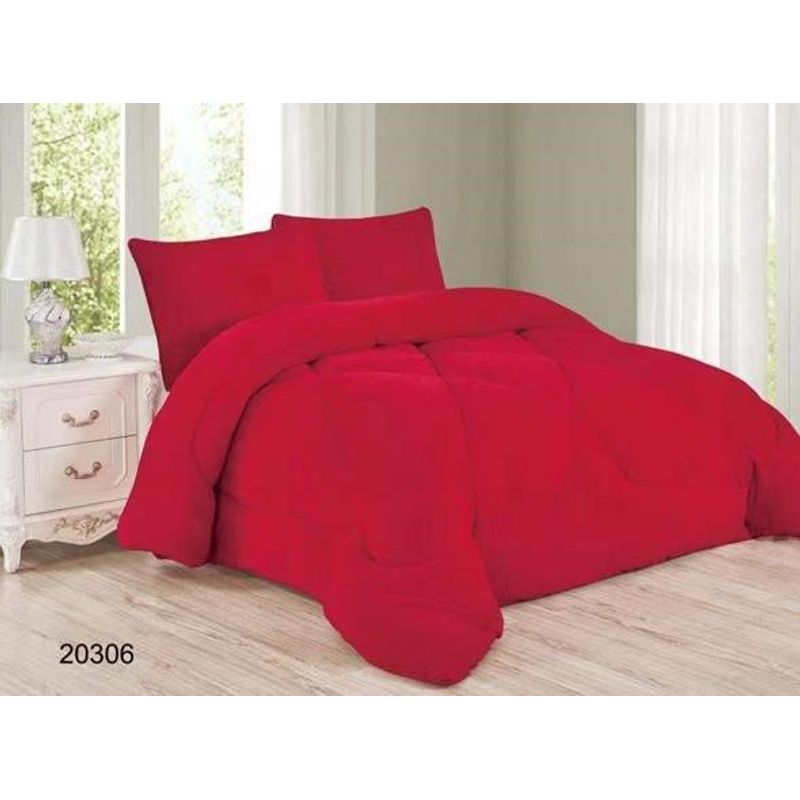 GENERICO - COBERTOR 2 PLAZA PLUSH CON CHIPORRO COLOR ROJO ROUSS