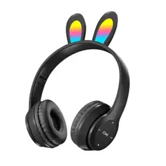 GENERICO - Audifonos Inalambricos Orejas De Conejo Bluetooth Negro