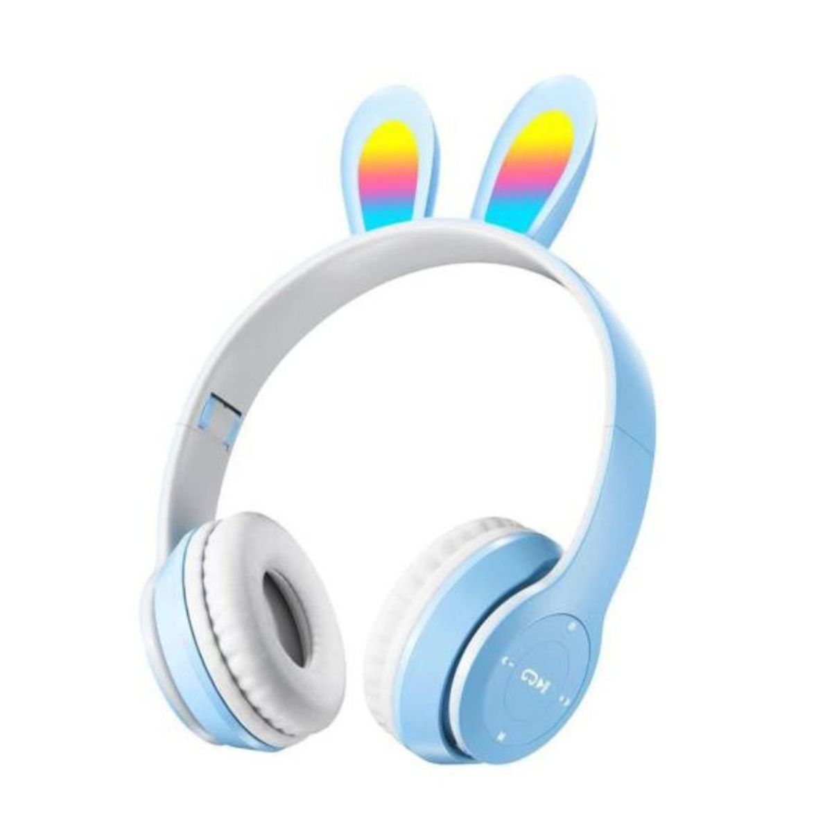 Audifonos Inalambricos Orejas De Conejo Bluetooth Celeste, marca GENERICO - Foto Principal