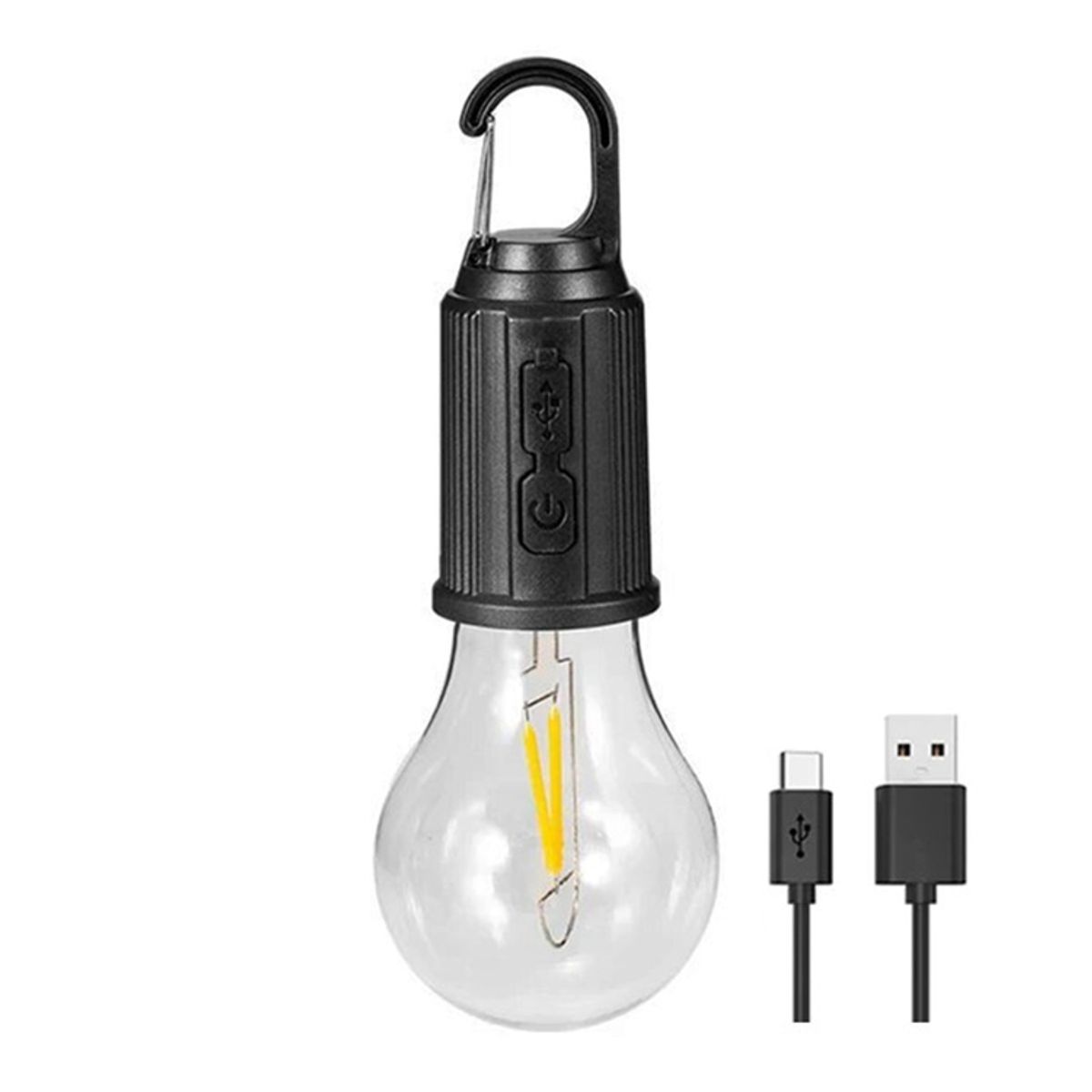 GENERICO - Lampara Portátil Tipo Ampolleta Led Camping Recargable