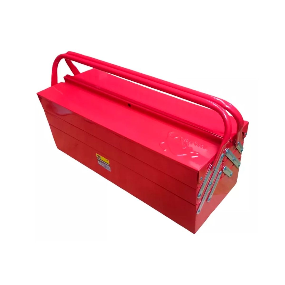 GENERICO - Caja Herramientas Articulada Metálica 3 Niveles 53cm Roja