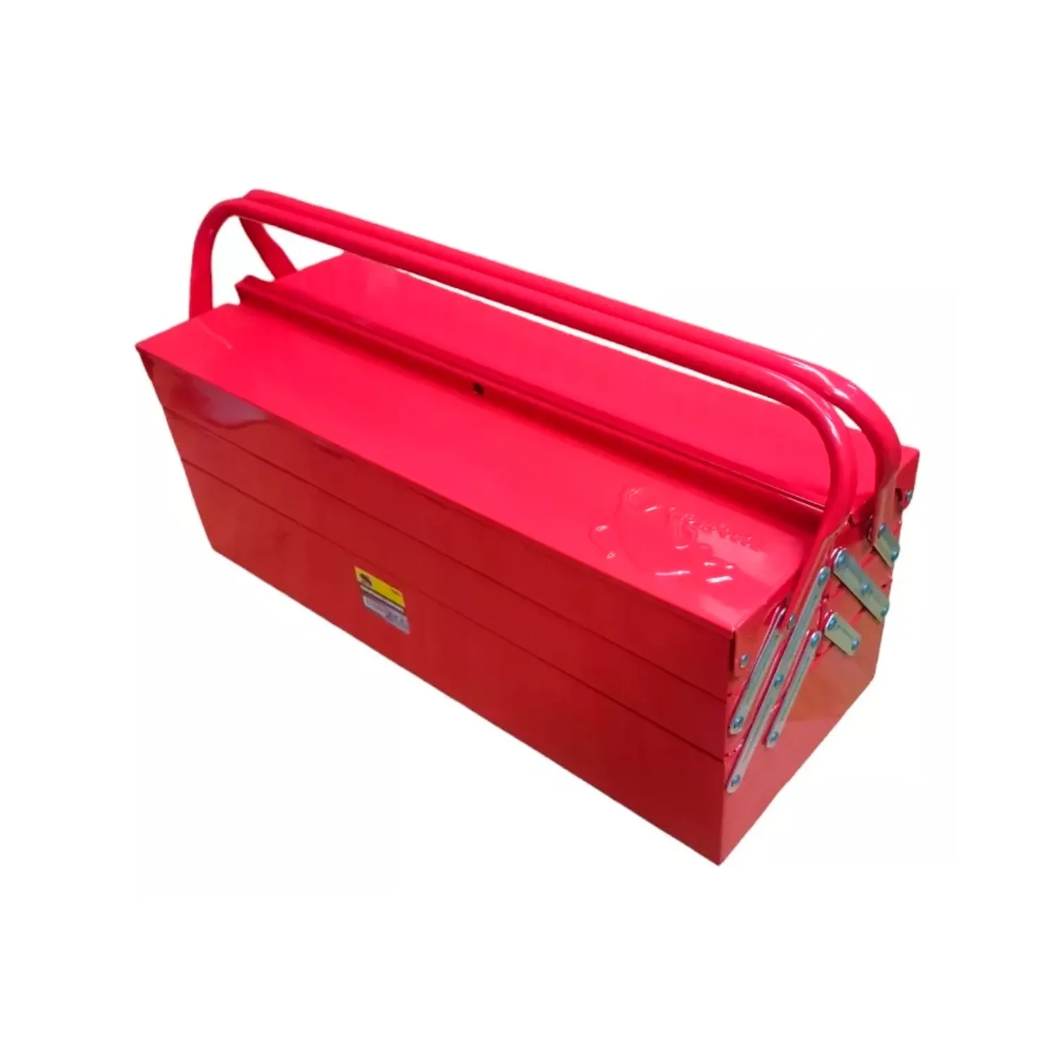 Caja Herramientas Articulada Metálica 3 Niveles 53cm Roja