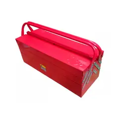 GENERICO - Caja Herramientas Articulada Metálica 3 Niveles 53cm Roja