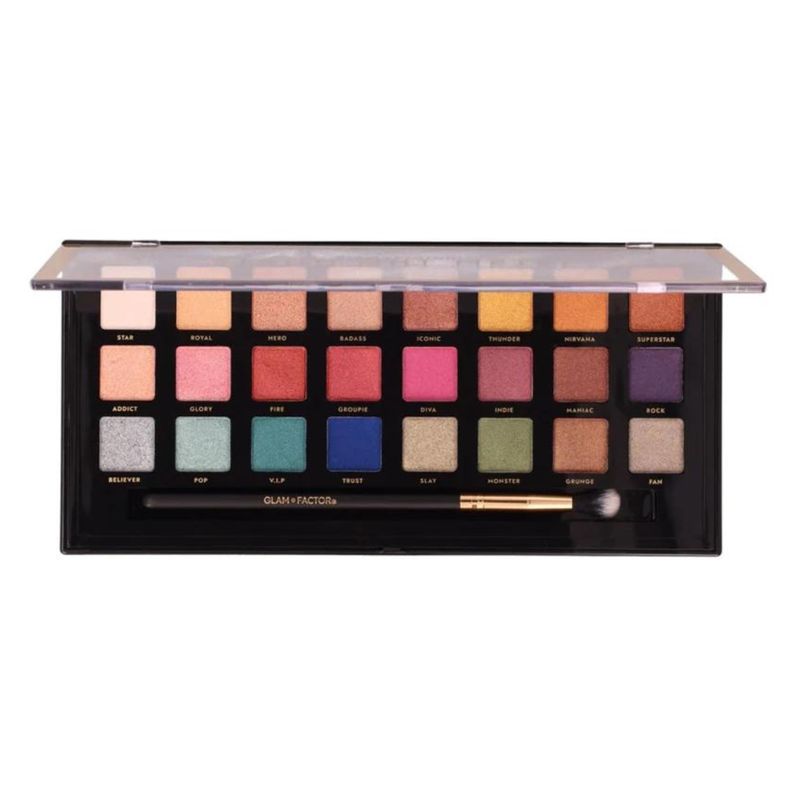 GLAM FACTOR - Paleta de Sombras de Ojos Metalizadas Stand Out Metal