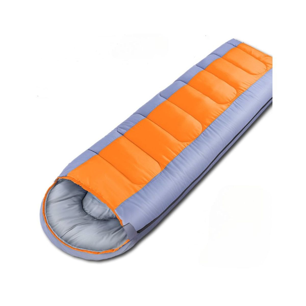 BABYLUNA - Saco de Dormir para Camping y Playa 1800g con Gorro Naranjo