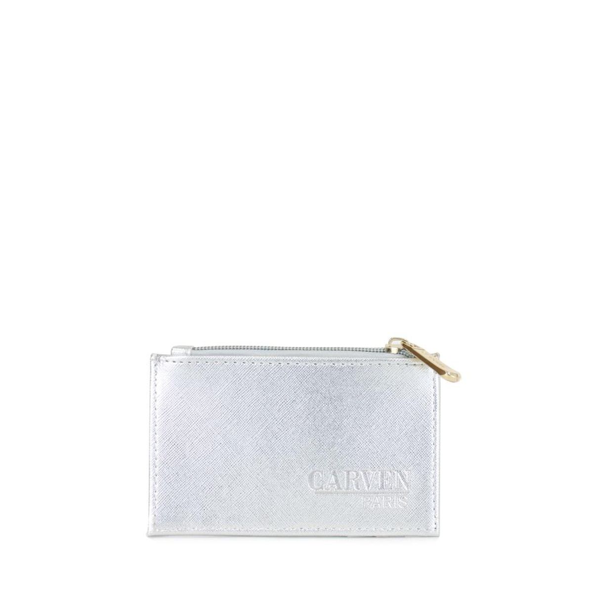 CARVEN - Tarjetero mujer Chad plateado Carven Paris