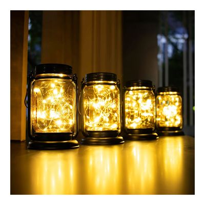 Imagen 2 del producto Farol y Estaca Solar Led Para Jardín Luz Hada Cálida Pack 2