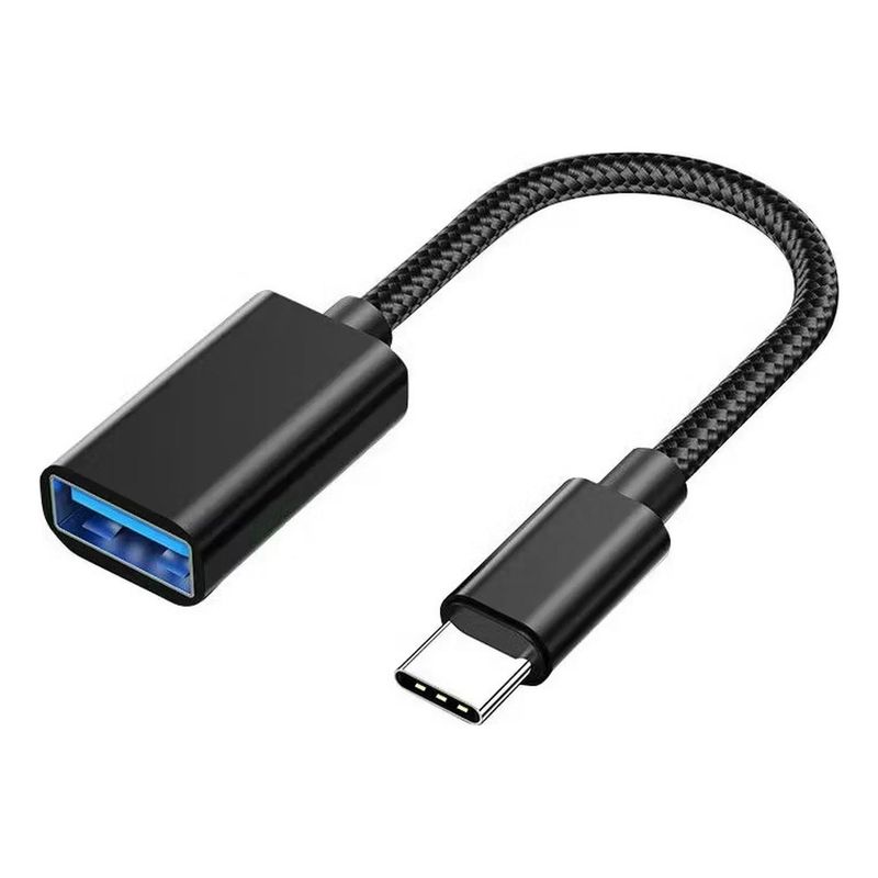 DM - CABLE OTG DM TIPO C A USB A 15CM NEGRO