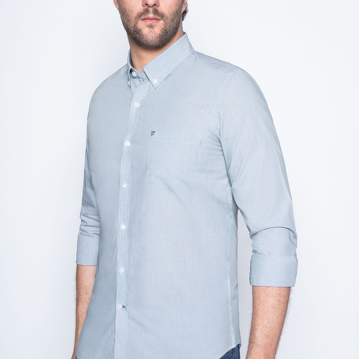 NEW MAN - Camisa Coventry Verde New Man