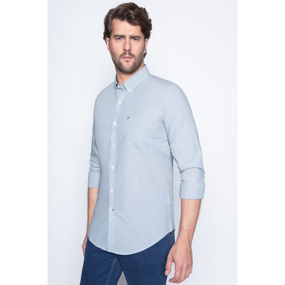 NEW MAN - Camisa Coventry Verde New Man