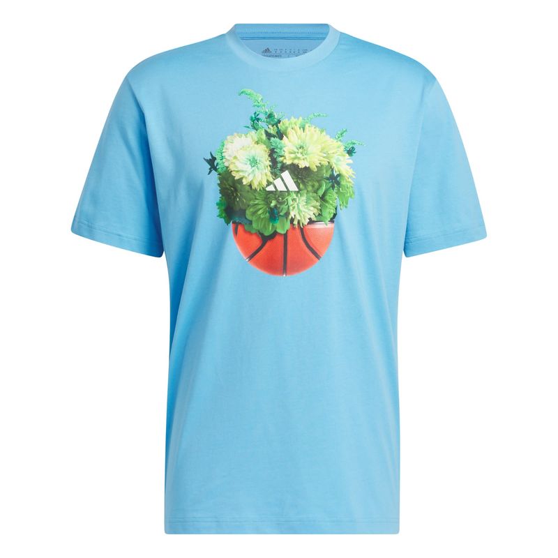 ADIDAS - Polera Hoops Floral Estampada