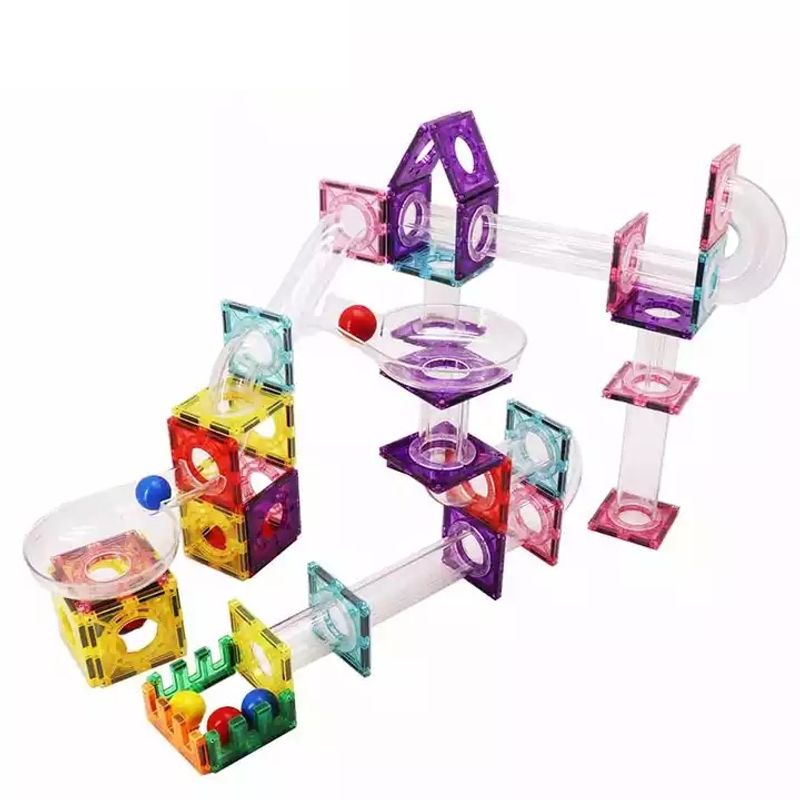 MAGNESCAPE - Juguete Bloques Magnéticos de Construcción - 106 Piezas