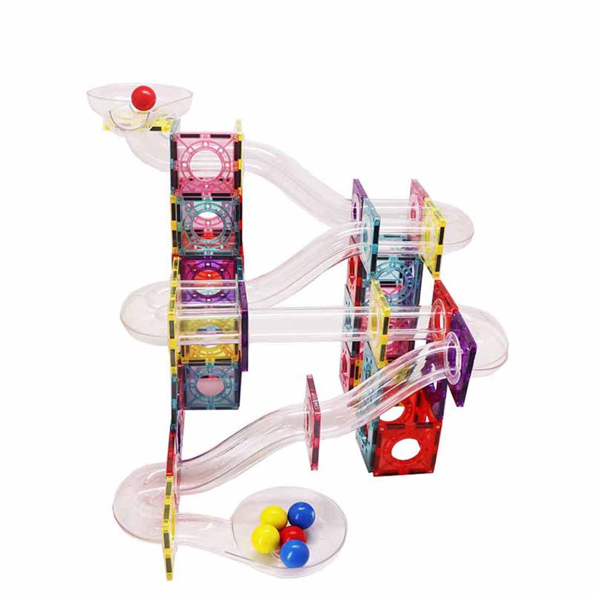 MAGNESCAPE - Juguete Bloques Magnéticos de Construcción - 106 Piezas