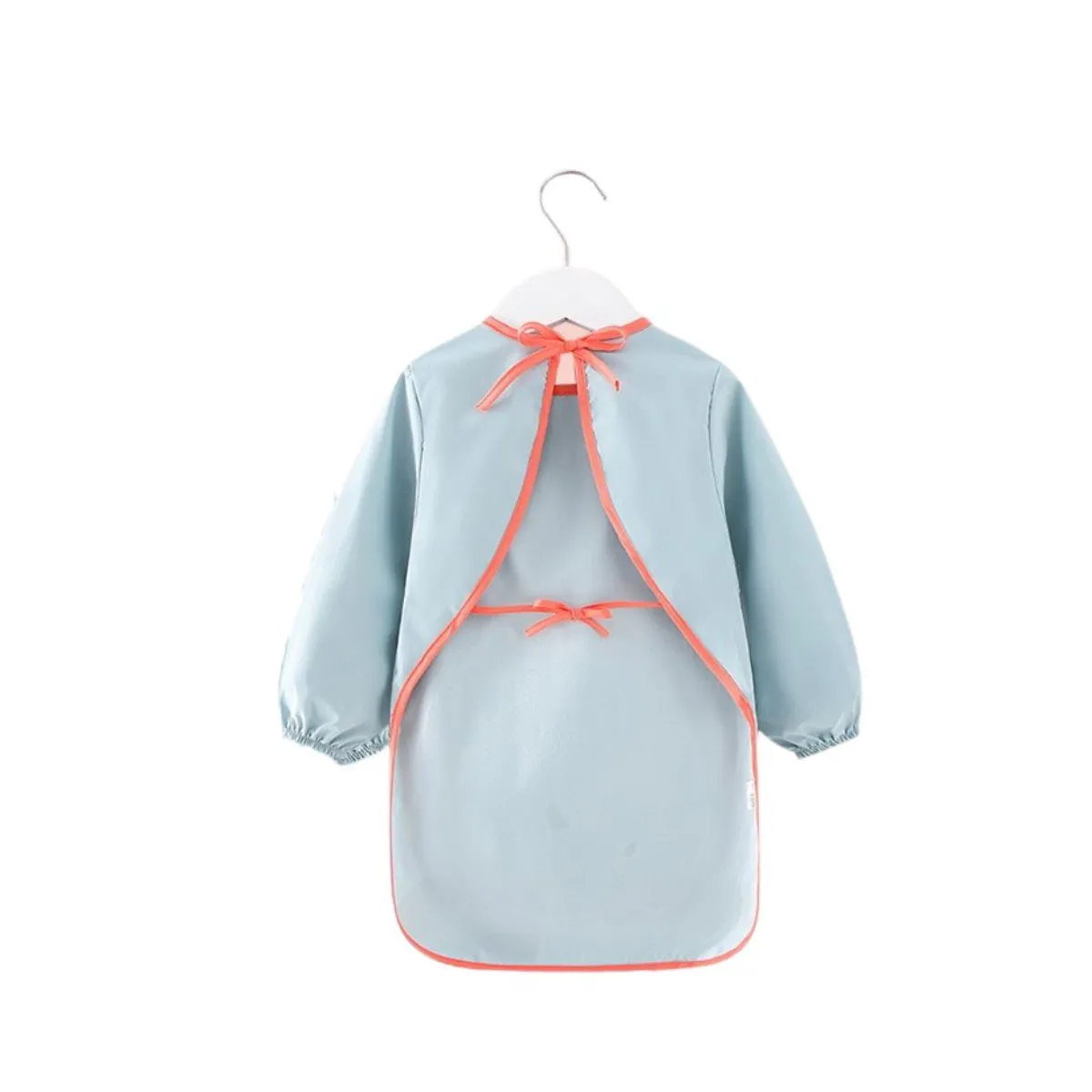 BABYLUNA - Delantal Babero Largo Impermeable para Niños Celeste