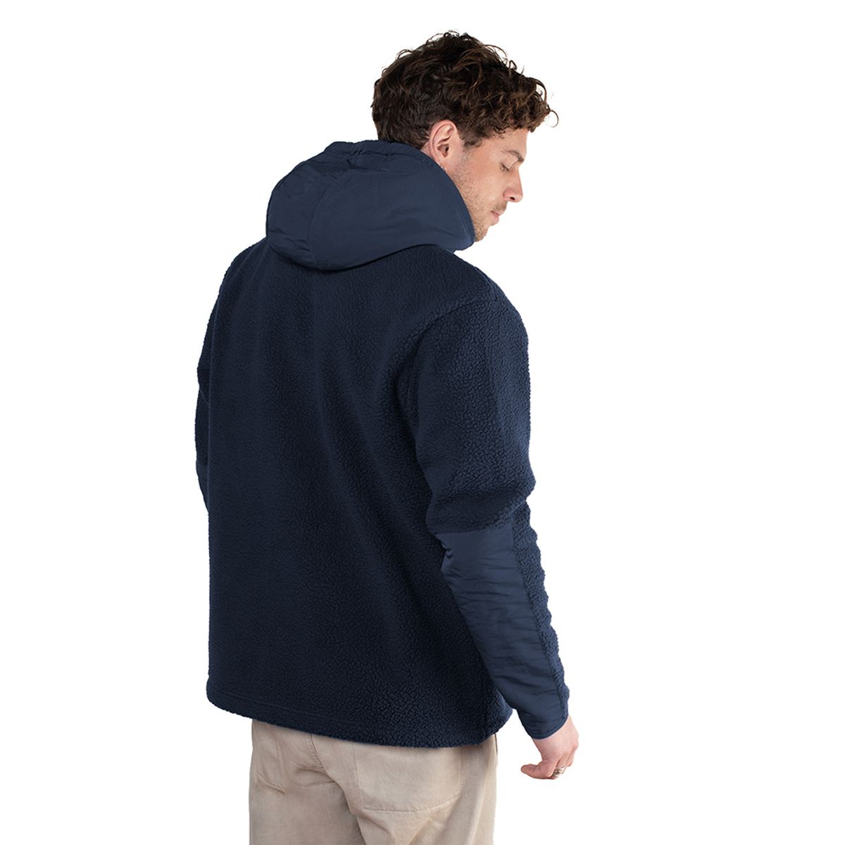 LENGA - Polar Sherpa Con Capucha Y Cierre Ykk Corcovado Lenga