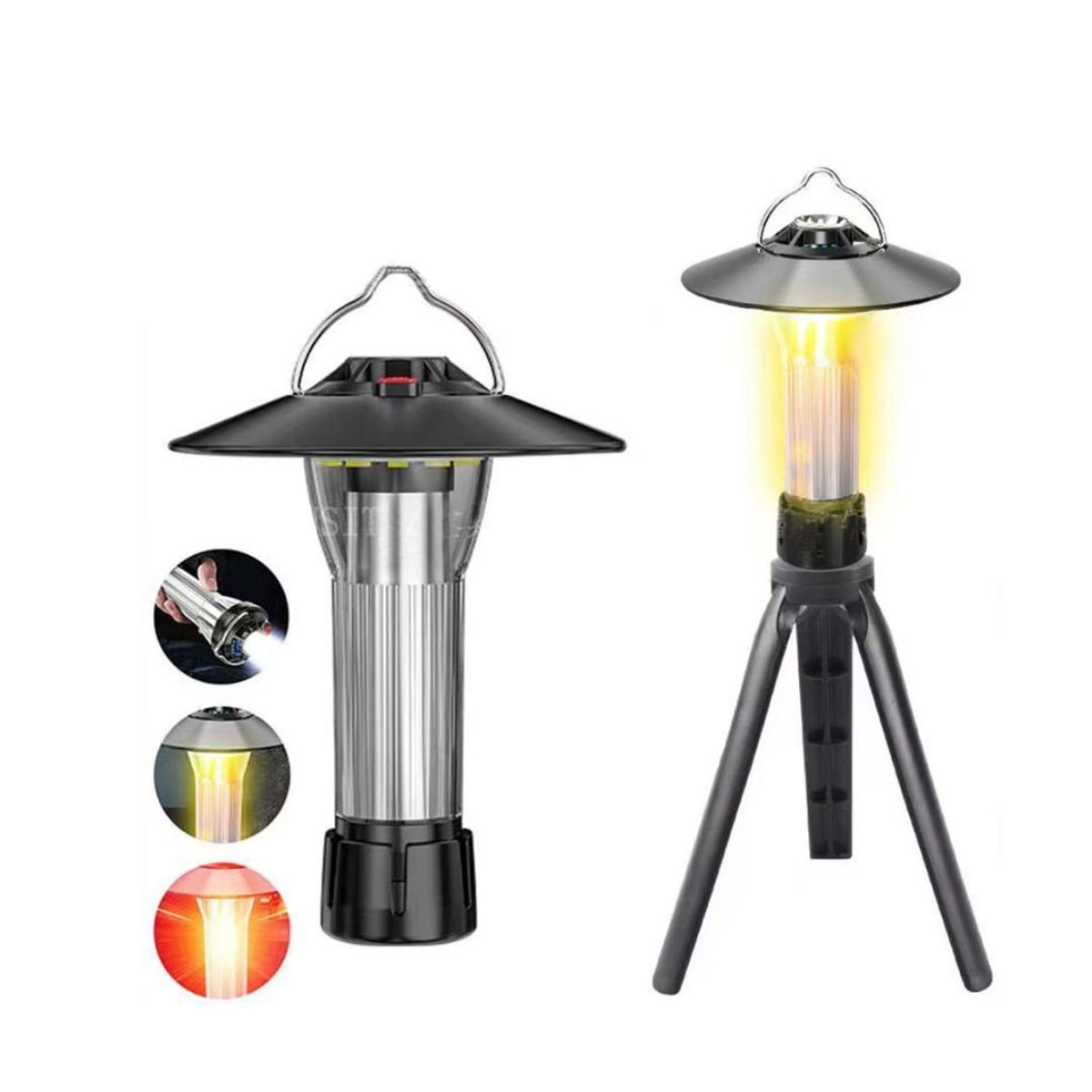 BABYLUNA - Linterna Lámpara Led Camping 3 Modos de Uso Recargable USB