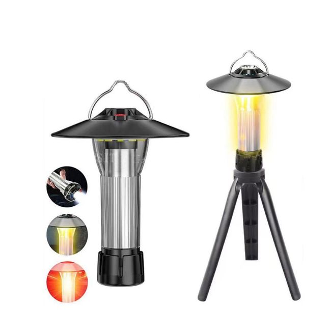 BABYLUNA - Linterna Lámpara Led Camping 3 Modos de Uso Recargable USB