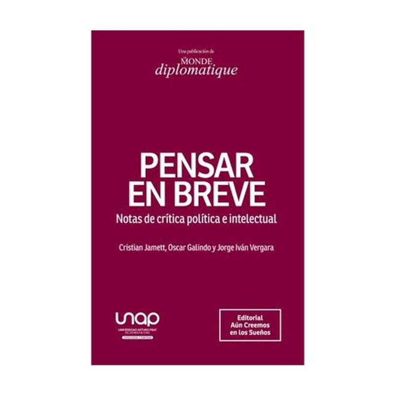ANTARTICA LIBROS - Pensar En Breve - VARIOS AUTORES