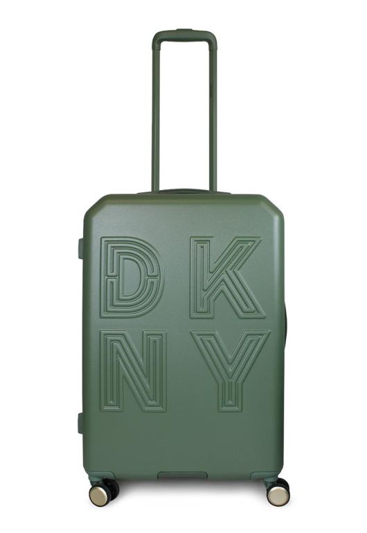Maleta Donna Karan mediana Remix 20kg verde Verde M