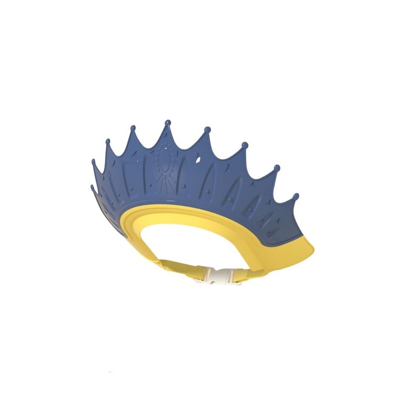 BABYLUNA - Gorro de Baño Visera de Ducha Corona para Bebé Azul