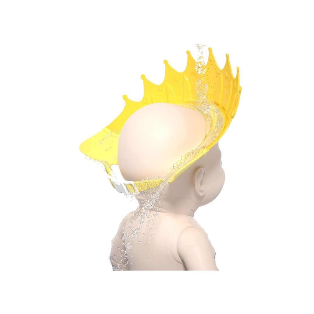 BABYLUNA - Gorro de Baño Visera de Ducha Corona para Bebé Azul