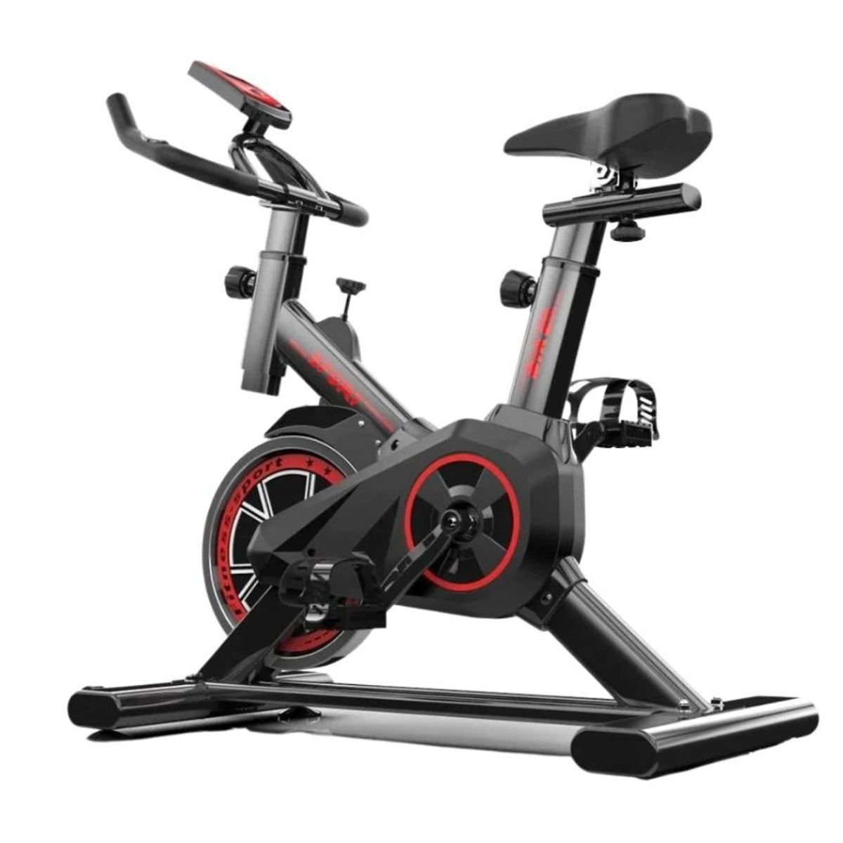 GENERICO - Bicicleta Estatica Giratoria Spinning Ejercicio Con Monitor 8kg