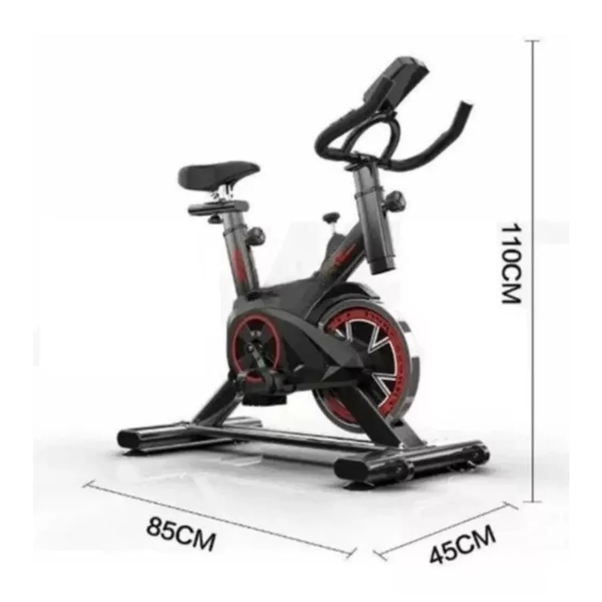 GENERICO - Bicicleta Estatica Giratoria Spinning Ejercicio Con Monitor 8kg