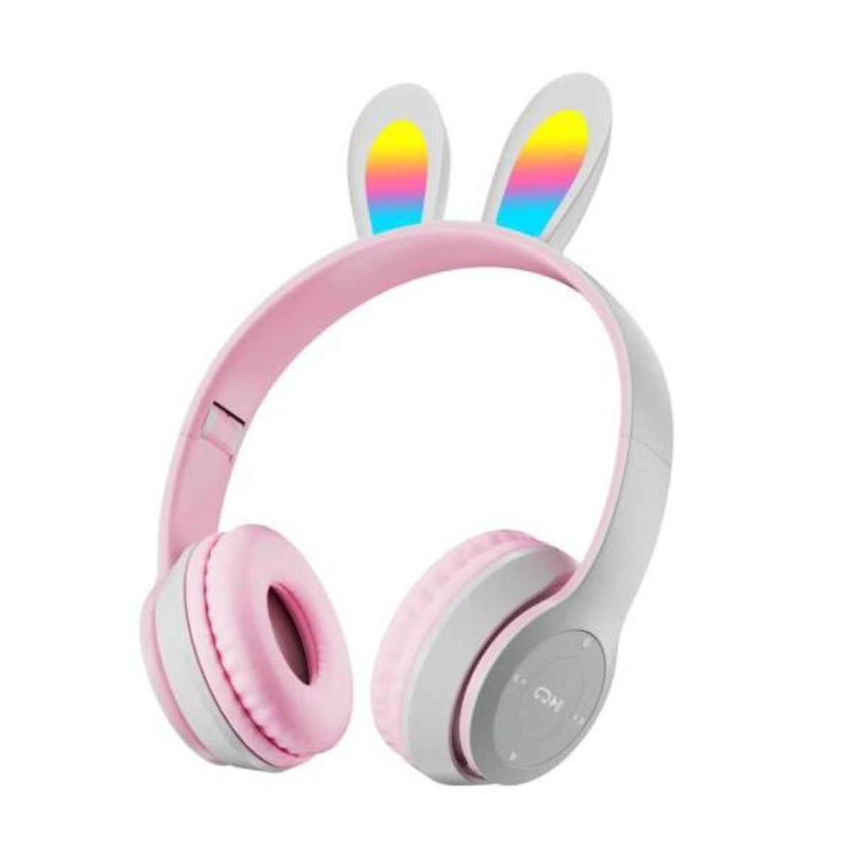 GENERICO - Audifonos Inalambricos Orejas De Conejo Bluetooth Rosa