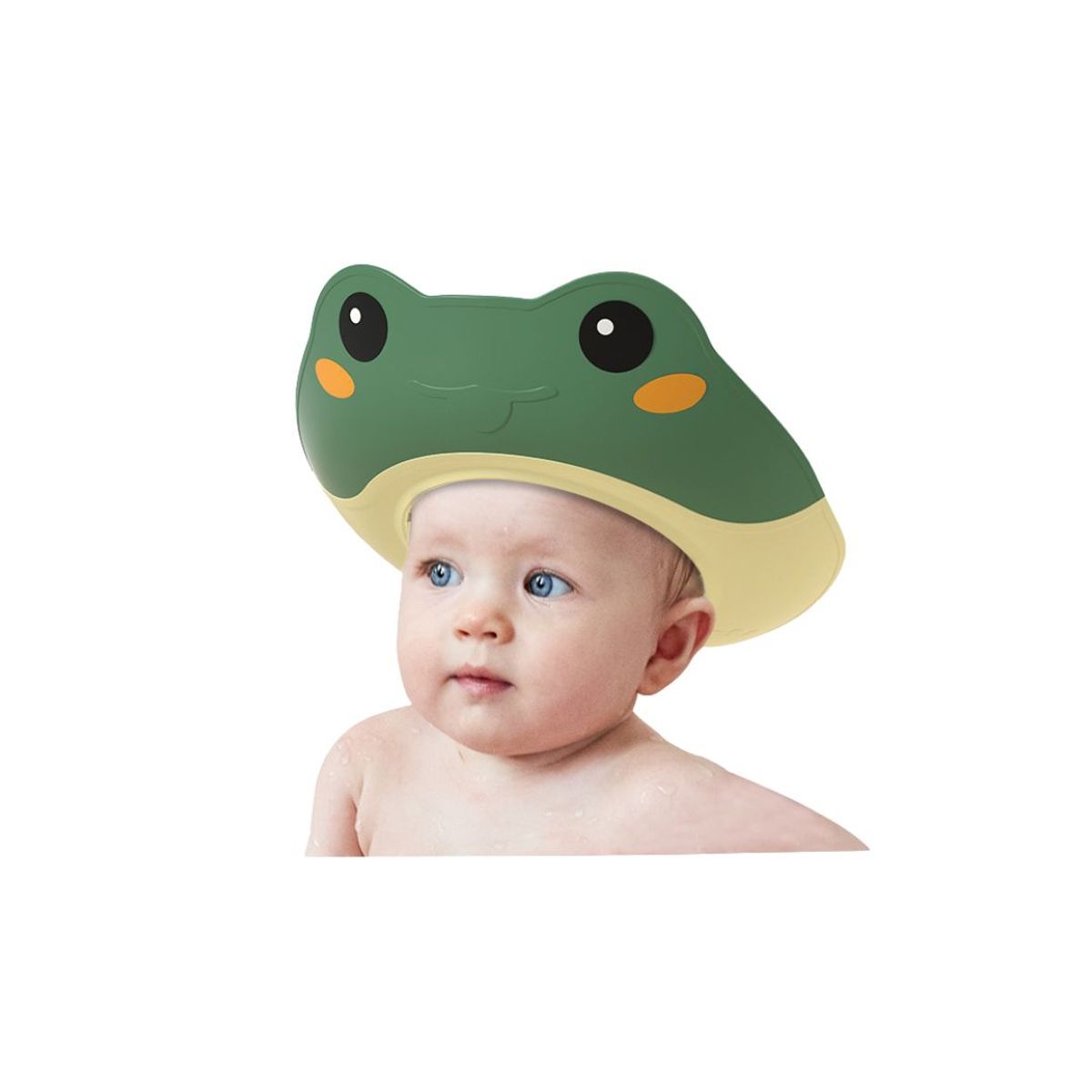 BABYLUNA - Gorro de Baño Visera de Ducha Animal para Bebé Verde