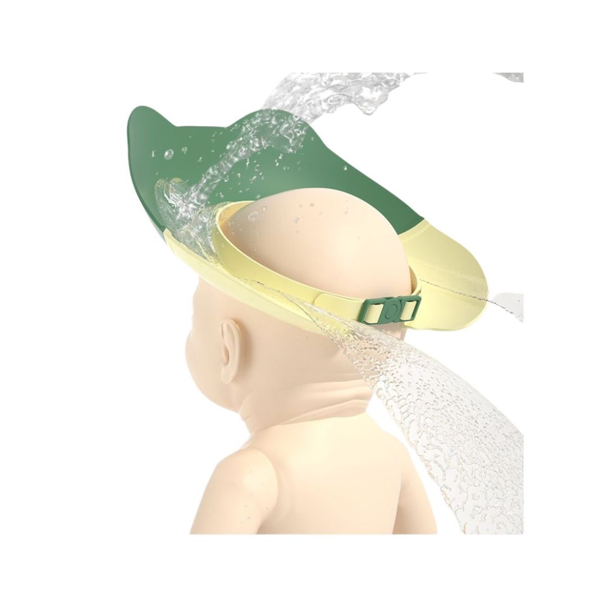 BABYLUNA - Gorro de Baño Visera de Ducha Animal para Bebé Celeste