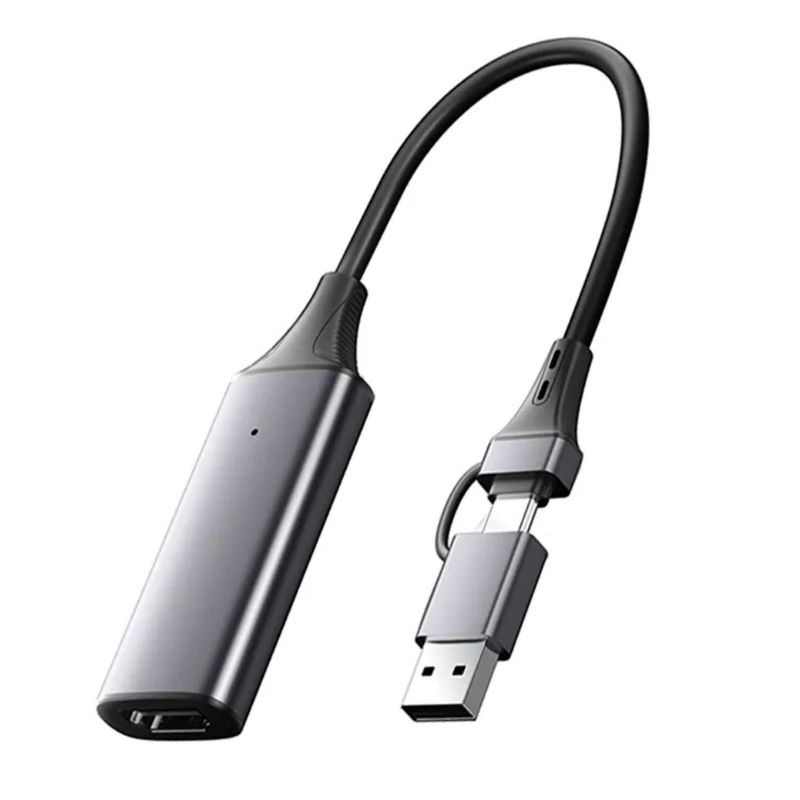 GENERICO - Capturadora Video Compatible Con Hdmi A Dual Usb-c Y Usb A