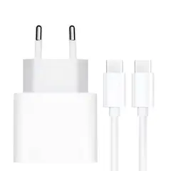 GENERICO - Cargador Compatible iPhone 15 35w Carga Rápida USB-C a USB-C 5G