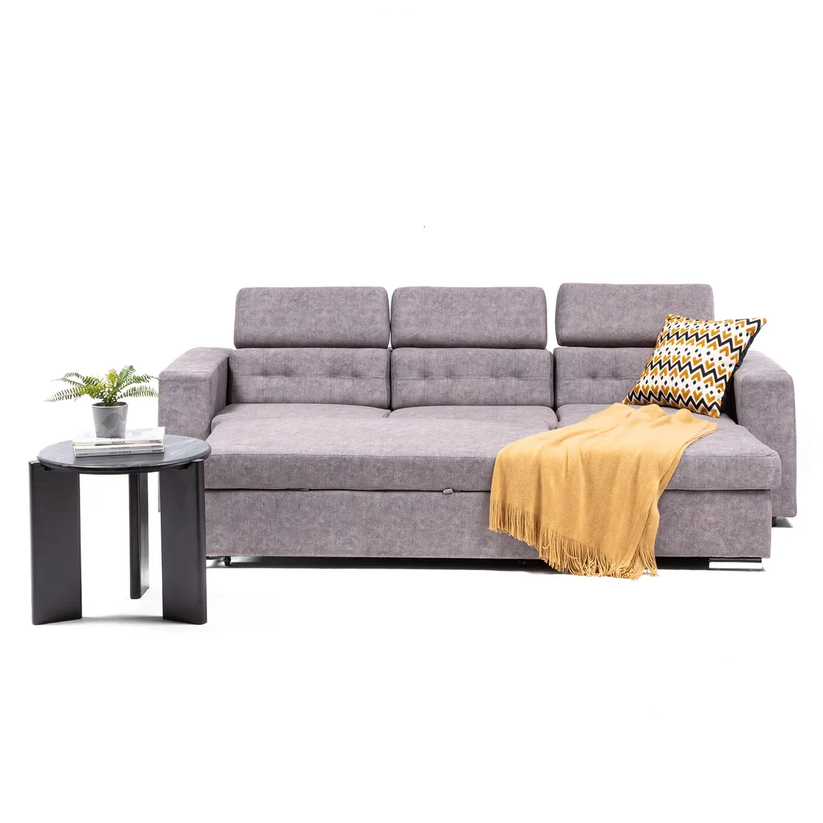 VYS SPA - SOFA CAMA DANTE BEIGE ORIENTACION BIDIRECCIONAL Y CABECERA ABATIBLE
