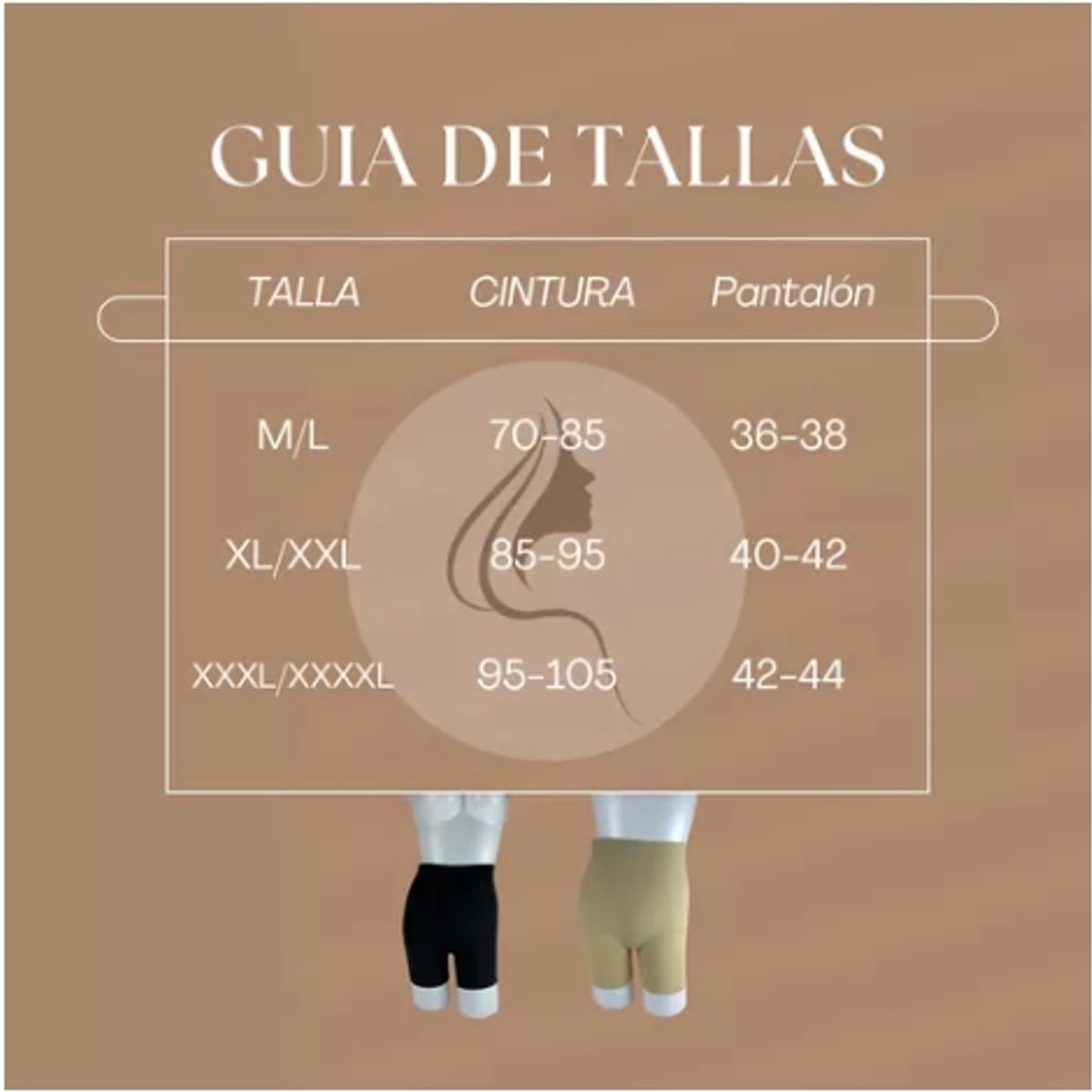 GENERICO - Faja Short Anti Rozadura Invisible Ligera Tallas Chicas