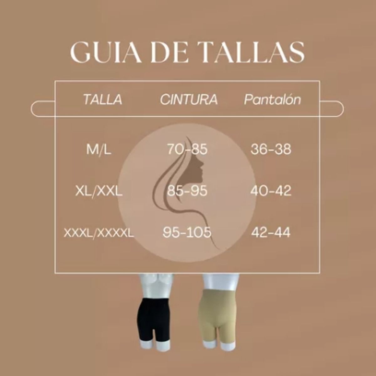 GENERICO - Faja Short Anti Rozadura Invisible Ligera Tallas Chicas