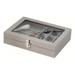 GENERICO - Caja De Almacenamiento Joyería Caja Anillos Con Botón.