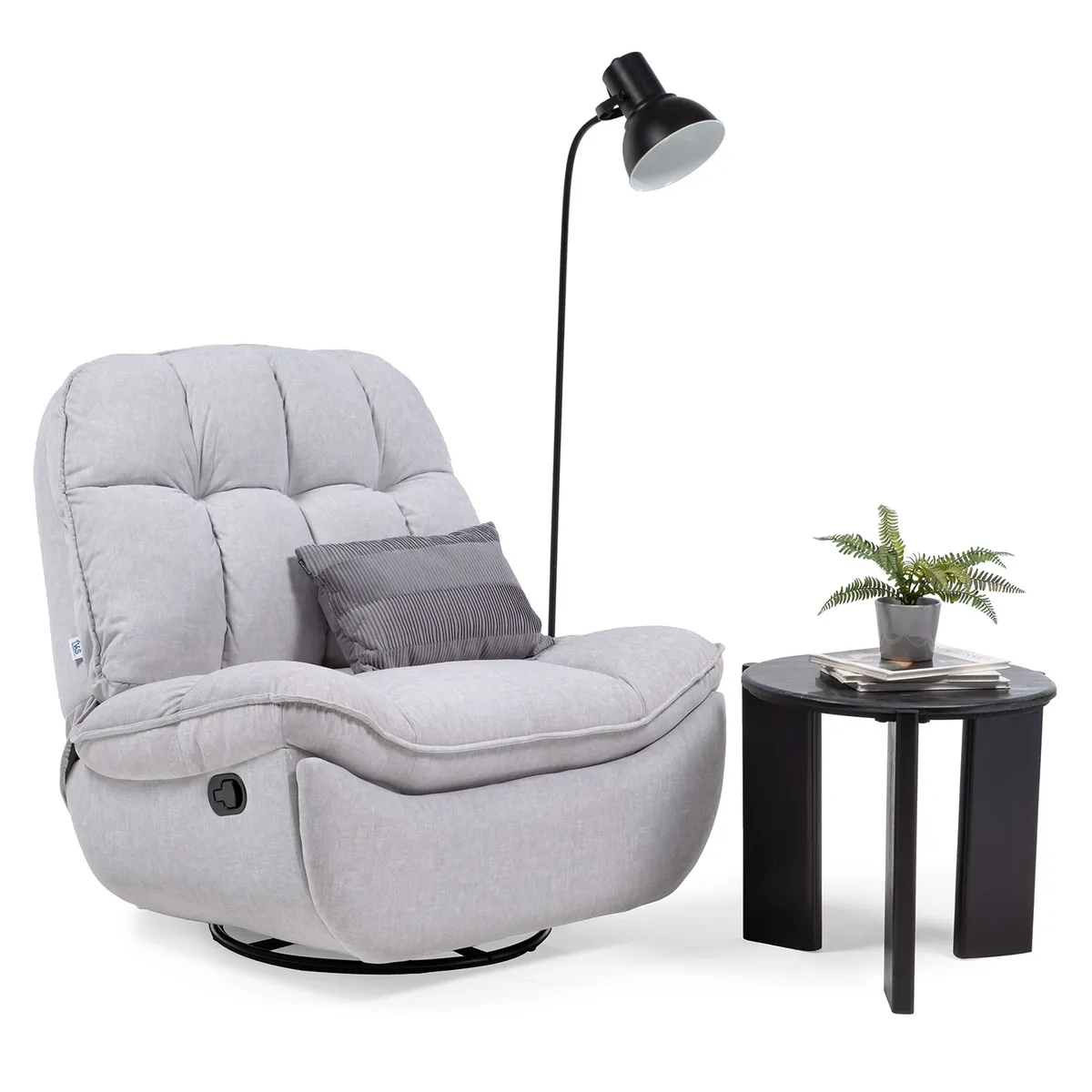 VYS SPA - BERGER MILANIUM WHITE RECLINABLE GIRATORIO Y MECEDOR