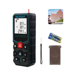GENERICO - Medidor De Distancia Laser Digital 80m Lcd 6 Modos