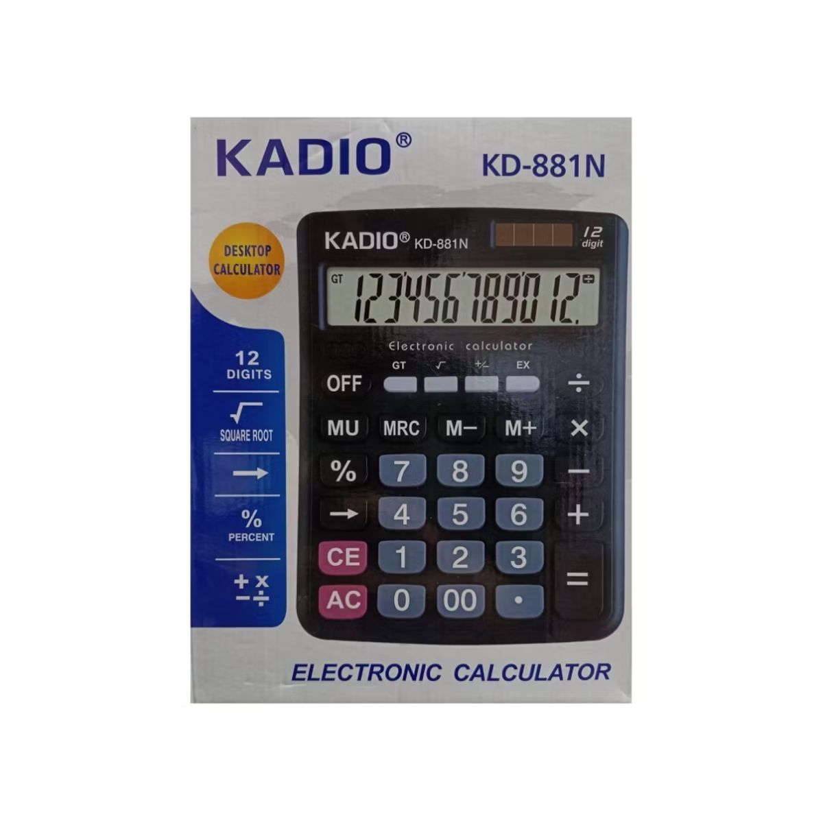 GENERICO - Calculadora 12 Digitos Calculadora Kadio Calculadora
